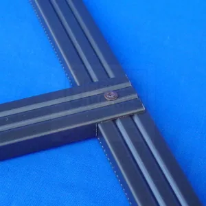 Diagram showing correct support bar placement in a Simplicity screen panel