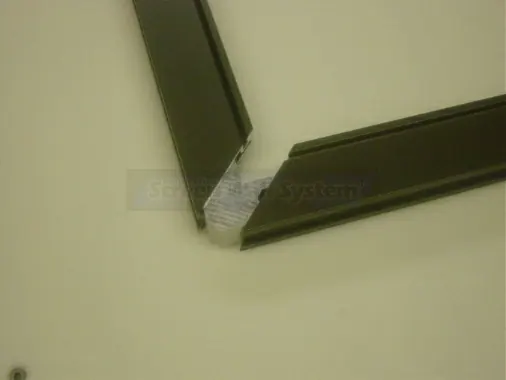 Step 2: Mitre cut the master frame extrusions to length. You need two for each height and two for each width. Use a cu
