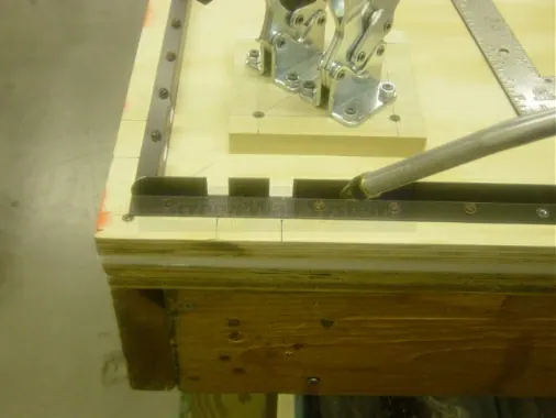 Step 10: Remove the assembled corner from your jig and blow out all debris.