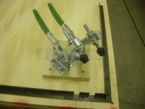 Step 15: Drill and screw the remaining two corners using the same procedure. Repeat the whole process for each frame re