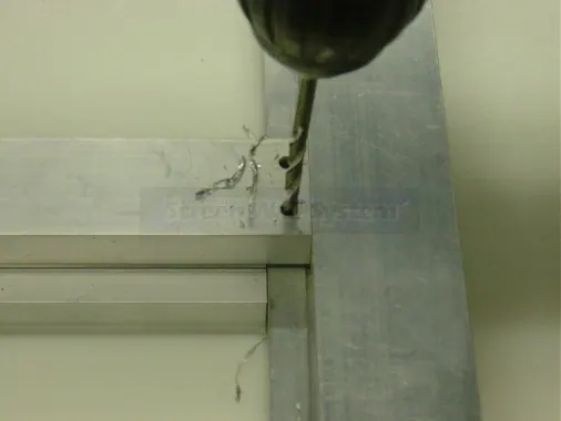 Step 4: Test fit your cut. Provided it is clean and square, the divider extrusion will fit snug and clean. If you need
