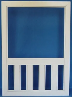 Screen Wall System standard layout 6: Divider bar with a baluster infill below, in the manner of a railing.